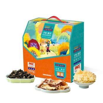 谛品居组合干货菌菇礼盒寻味多彩七彩甄彩御彩年货鹿茸菇木耳