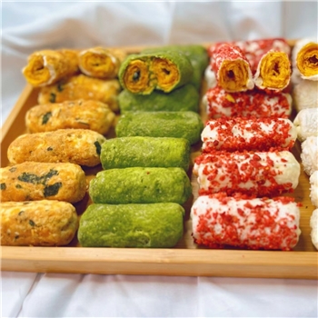 奶酥雪花酥黄油麻薯咸蛋黄抹茶巧克力椰丝拔丝伴手礼零食