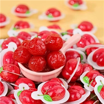 3D樱桃李 樱桃味车李子干3D造型蜜饯酸甜樱桃李果脯果干