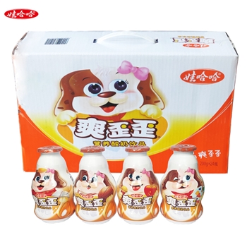 娃哈哈爽歪歪200g*24瓶整箱营养酸奶饮品哇哈哈休闲饮料