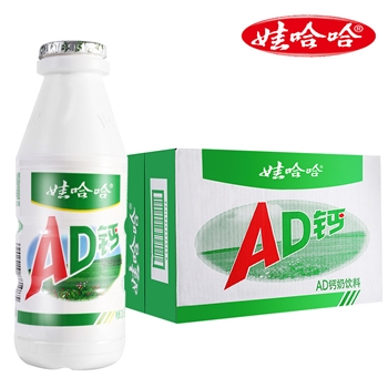 娃哈哈AD钙奶整箱220ml*24瓶哇哈哈儿童饮料早餐大瓶