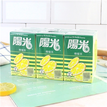 香港进口 阳光柠檬茶饮料夏日解腻果味提神网红饮品250ml*6盒