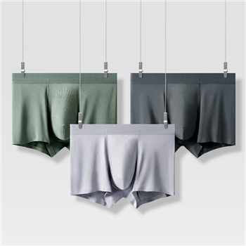 60支兰精莫代尔内裤男中腰无痕抗菌透气男士内裤莫代尔平角裤