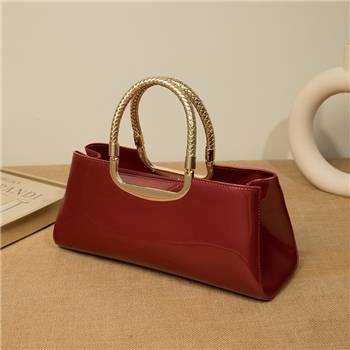 跨境新款女式手提包欧美时尚潮流单肩亮面漆皮包斜挎女包直供