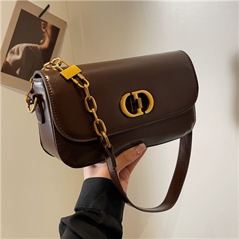 2323715时尚女士斜挎包2024冬季新款复古简约单肩腋下包女小方包