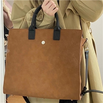 包包女士2023新款潮感时尚通勤托特慵懒风大容量秋冬款电脑包