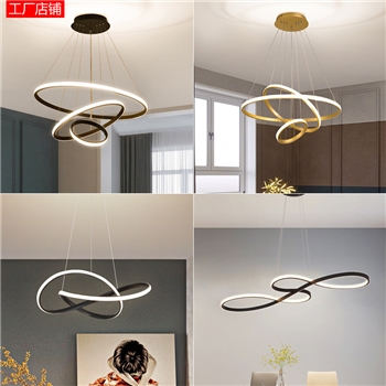 LED吸顶灯卧室餐厅灯简约现代饭厅灯具北欧吧台客厅餐厅吊灯