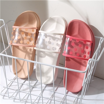 拖鞋女2024夏季时尚新款圆点凉拖鞋浴室拖鞋室内家居情侣拖鞋