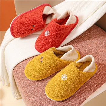 舒适保暖棉拖鞋简约毛绒月子鞋居家情侣保暖棉拖卡通拖鞋