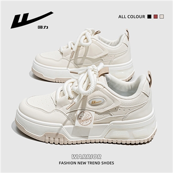 回力女鞋2024年春季新款学生休闲小白鞋低帮厚底鞋子运动板鞋