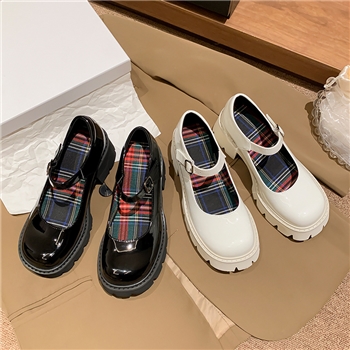 玛丽珍鞋女新款日系学院风JK制服厚底复古搭扣婚鞋乐福小皮单鞋女