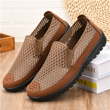 【RK男鞋】中年透气男士休闲网鞋软底软面一脚蹬防滑开车鞋男鞋