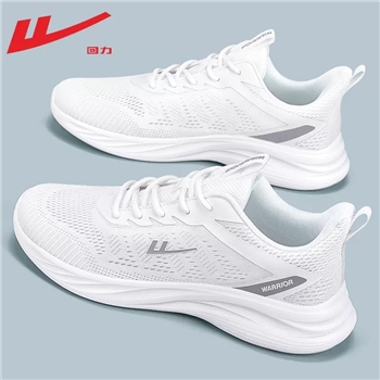 回力男鞋运动鞋男款2024新款春季白色小白鞋网面鞋子减震跑步鞋男