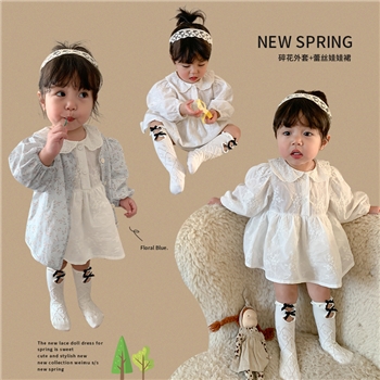 女童连衣裙2024春装新款儿童韩版公主裙宝宝春款裙子婴儿衣服童装