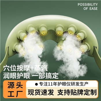 可视化眼部按摩仪缓解疲劳雾化润眼蒸汽眼罩眼睛热敷护眼仪充电款