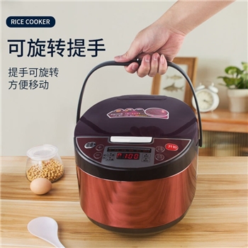 紫色方形电饭煲多功能预约定时方煲厨房小家电电饭锅会销礼品